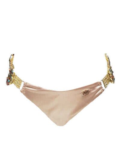 Amber Tie Side Bottom - Gold - Regina's Desire Swimwear