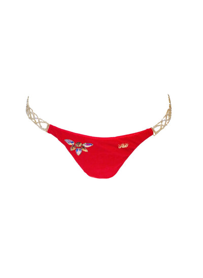 Athena Tango Bottom - Red - Regina's Desire Swimwear